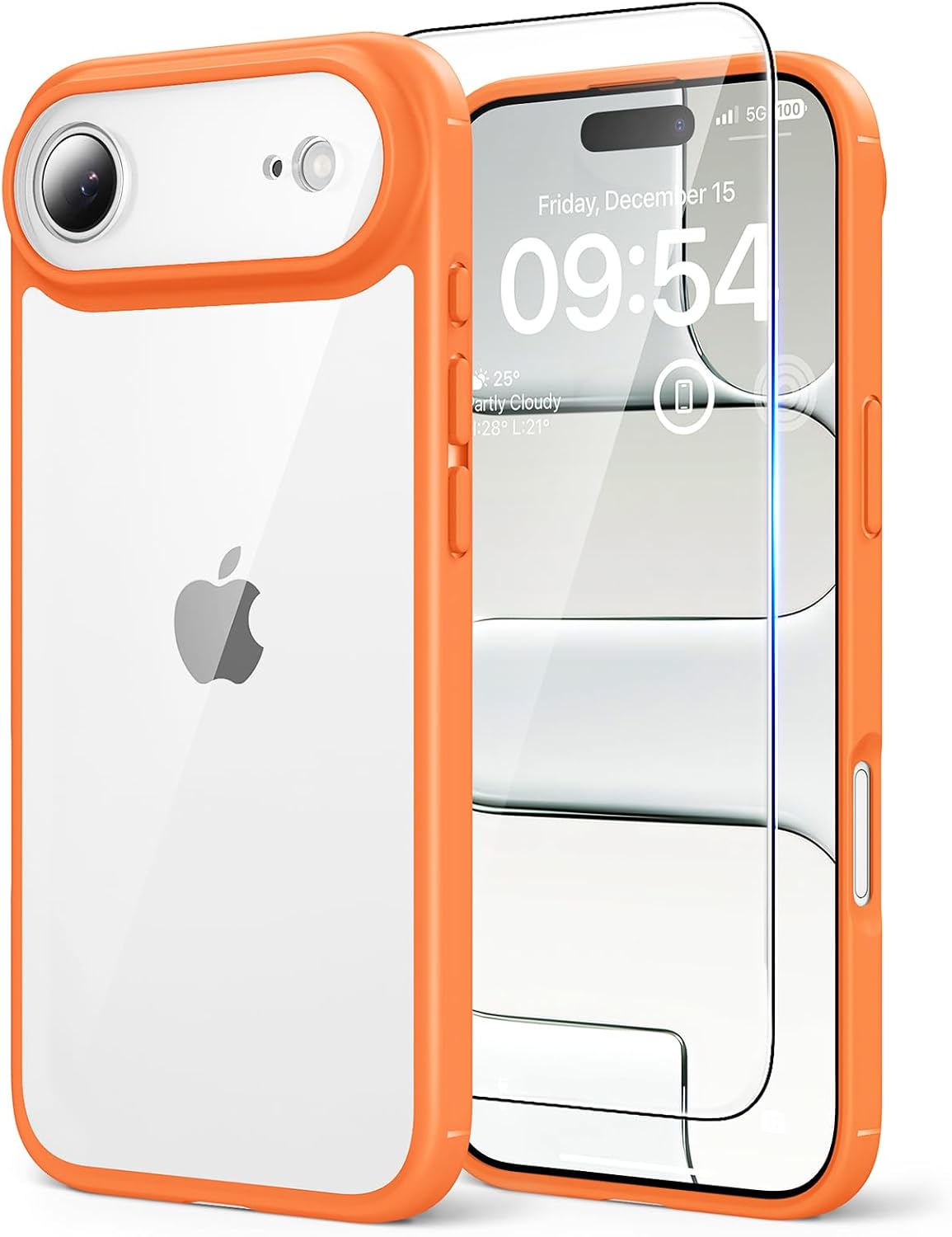 TAURI for iPhone Air Case, with Screen Protector, Purple