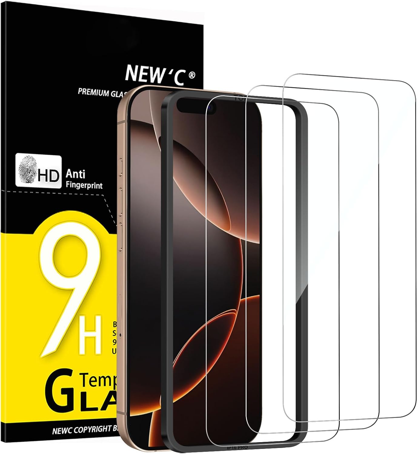 NEW’C for iPhone 17, iPhone 17 Pro, iPhone 16 Pro Screen Protector
