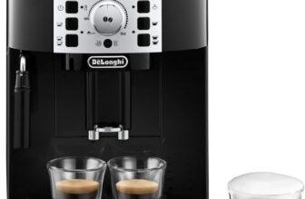 De’Longhi Magnifica S Automatic Espresso Machine with Milk Frother for Hot Coffee Drinks Recipes, Soft-Touch Control Panel, Black, ECAM22110B