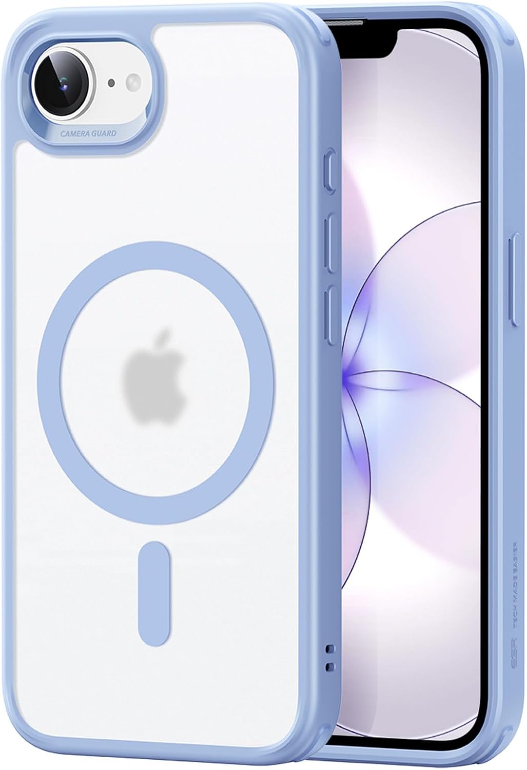 ESR for iPhone 15 Pro Case with MagSafe, Supports Magnetic Charging, Slim Liquid Silicone Case, Shock Absorbing, Screen and Camera Protection, Cloud Series, Light Blue