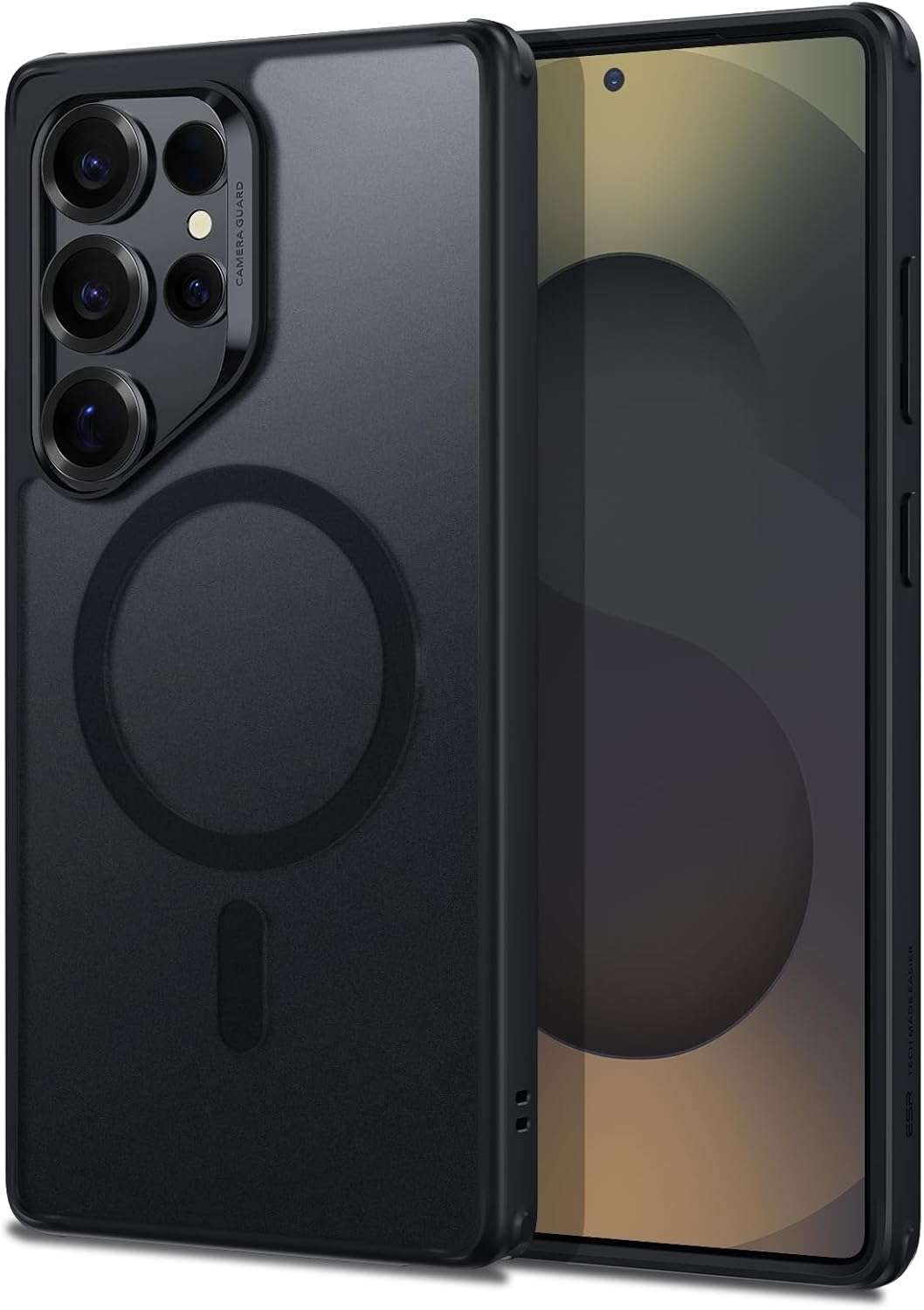 ESR for iPhone16 Pro Max Case with MagSafe, Supports Magnetic Charging, Smooth & Slim Silicone Case, Shockproof, Full Screen and Camera Protection, Soft Microfiber Lining,Grey