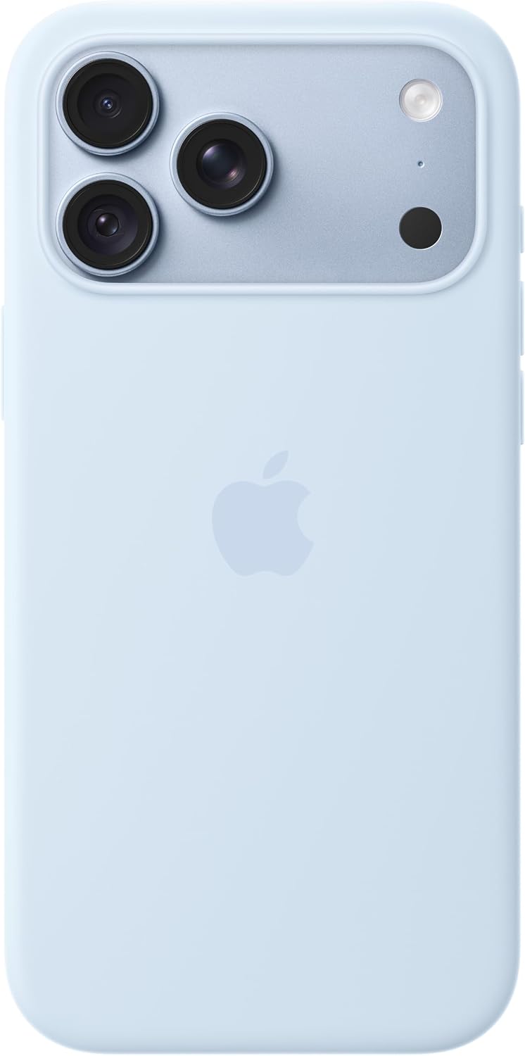 Apple iPhone 18 Pro Max Silicone Case with MagSafe – Crisp Blue ​​​​​​​
