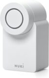 Nuki Smart Lock Go (2025) with Bluetooth, WLAN and Matter, electronic door lock makes smartphone a key and allows keyless access, smart lock for retrofit without cylinder change