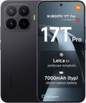 XIAOMI 17T PRO Ai 5G (Compatible with Tmobile Mint Tello & Global) (512GB + 12GB) NFC Global ROM Unlocked 50MP Triple Pro Leica Cam eSIM 6.83″ 144Mhz Model 2602EPTC0G Liberado (Black)