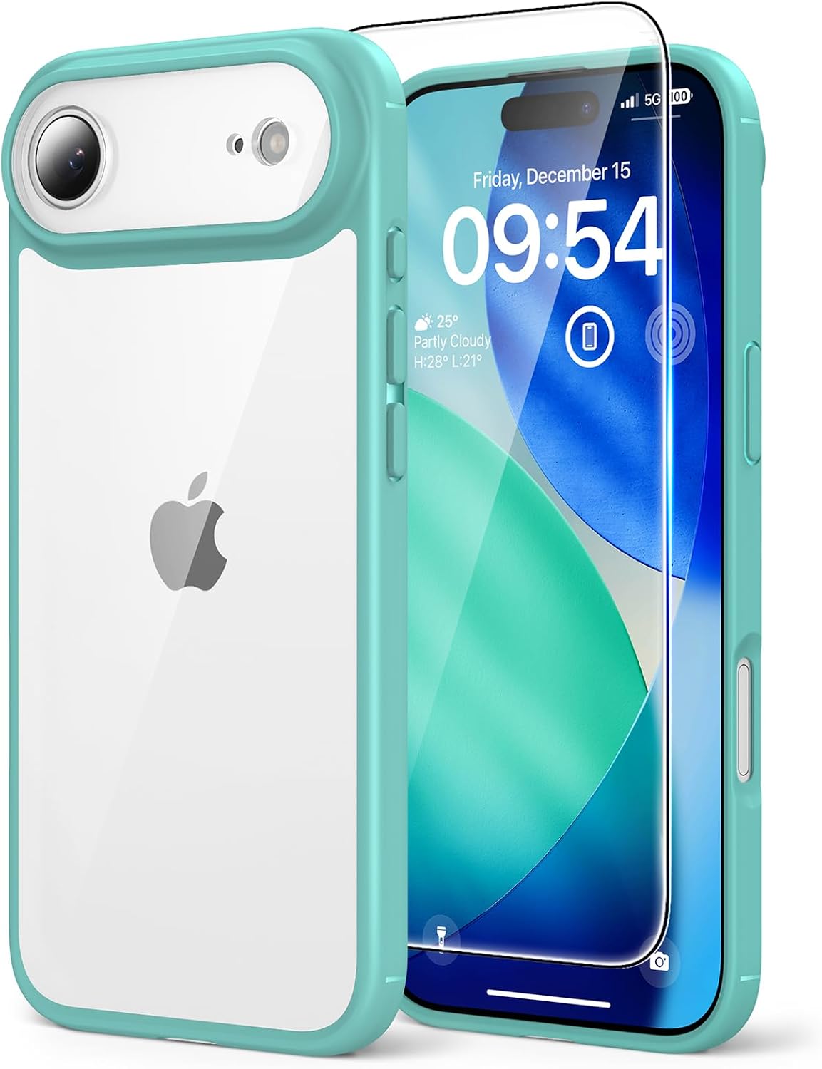 TAURI 3 in 1 for iPhone 13 Pro Max Case Green, [Military-Grade Drop Protection] Slim Shockproof Phone Lanyard Case 6.7 inch