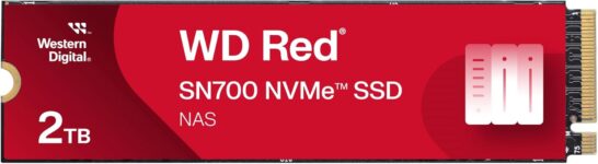Western Digital 2TB WD Red SN700 NVMe Internal Solid State Drive SSD for NAS Devices – Gen3 PCIe, M.2 2280, Up to 3,400 MB/s – WDS200T1R0C