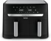 Tefal Dual Fryer without oil, 8.3 L capacity, 2 drawers of 5.2 L and 3.1 L, 7 automatic programs, digital screen, air fryer EY901810