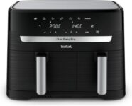 Tefal Dual Fryer without oil, 8.3 L capacity, 2 drawers of 5.2 L and 3.1 L, 7 automatic programs, digital screen, air fryer EY901810