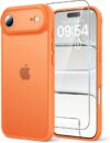 TAURI for iPhone Air Case, with Screen Protector, Matte Orang