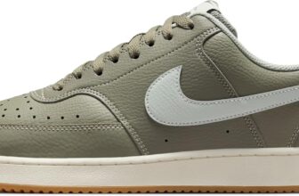 Nike Court Vision Low Shoes (Light Army/Sail/Gum Light Brown/Light Silver) Size 6