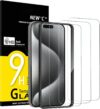 NEW’C for iPhone 15 Pro Screen Protector Easy Installation Tool Included