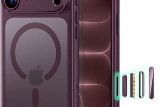 ESR Classic Hybrid for iPhone 18 Pro Max/17 Pro Max Case, Frosted Burgundy