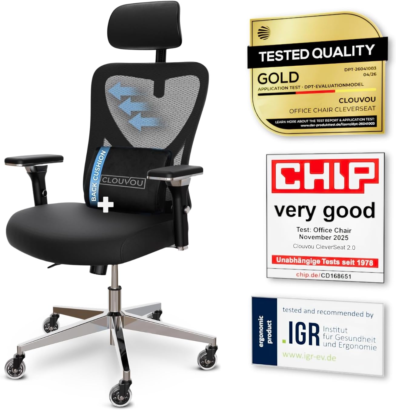Ergonomic Office Chair Comfy [#1 in Tests]