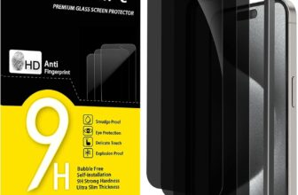 NEW’C for iPhone 15 Pro Max Privacy Screen Protector, Tool Included