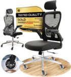 Ergonomic Office Chair | [Premium] Desk Chair with Headrest, Tilt