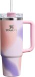 Stanley Quencher H2.0 Flowstate Tumbler 30oz – Cold for 11 Hours – Iced for 48 Hours – Metal Water Bottle with Straw, Handle and Lid – Dishwasher Safe – Travel Mug for Cold Drinks – Rose Petal