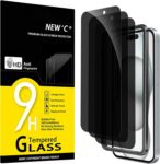 NEW’C for iPhone 16/15 Privacy Screen Protector Installation Tool Included