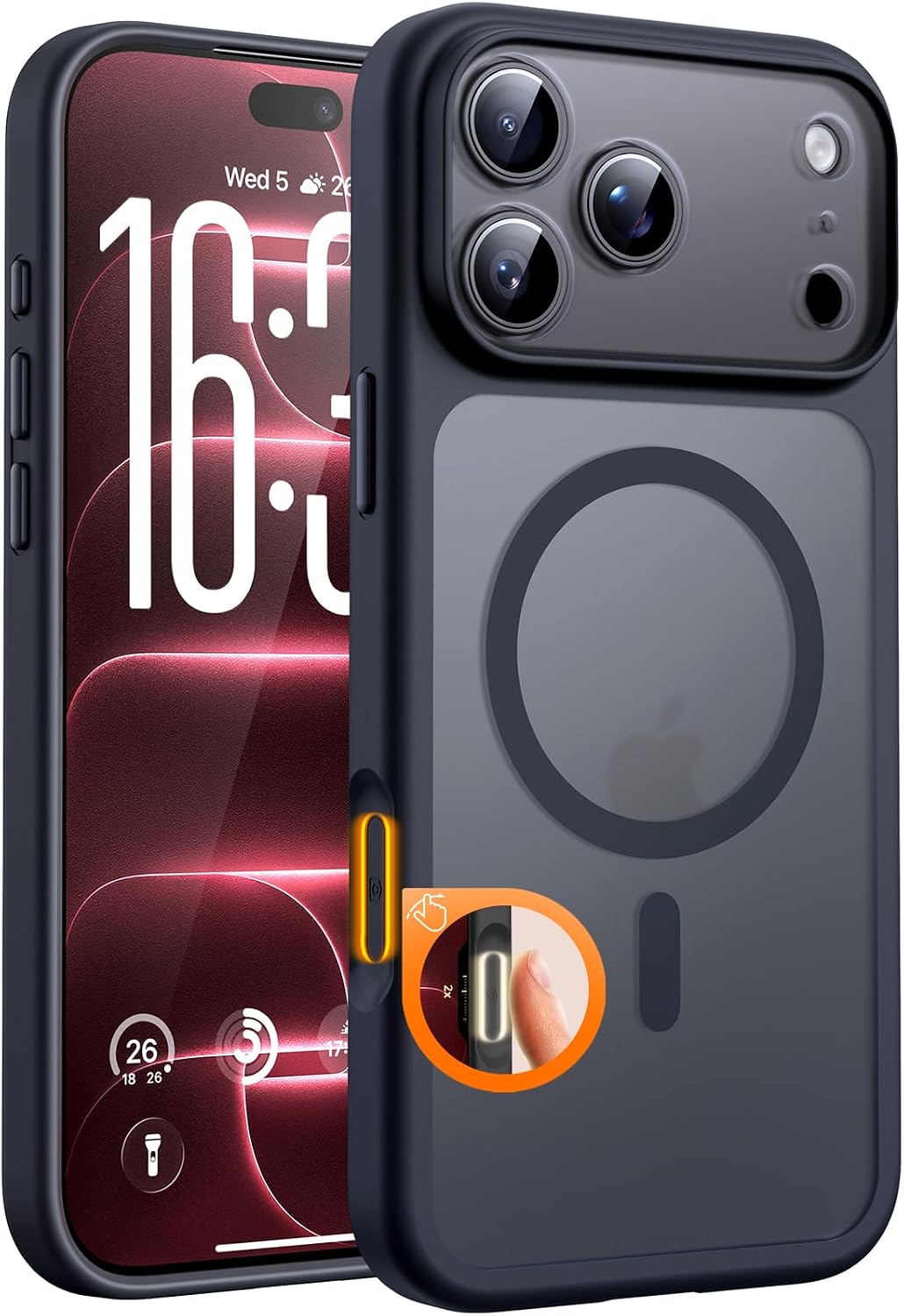 Apple iPhone 18 Pro Max Silicone Case with MagSafe – Black ​​​​​​​