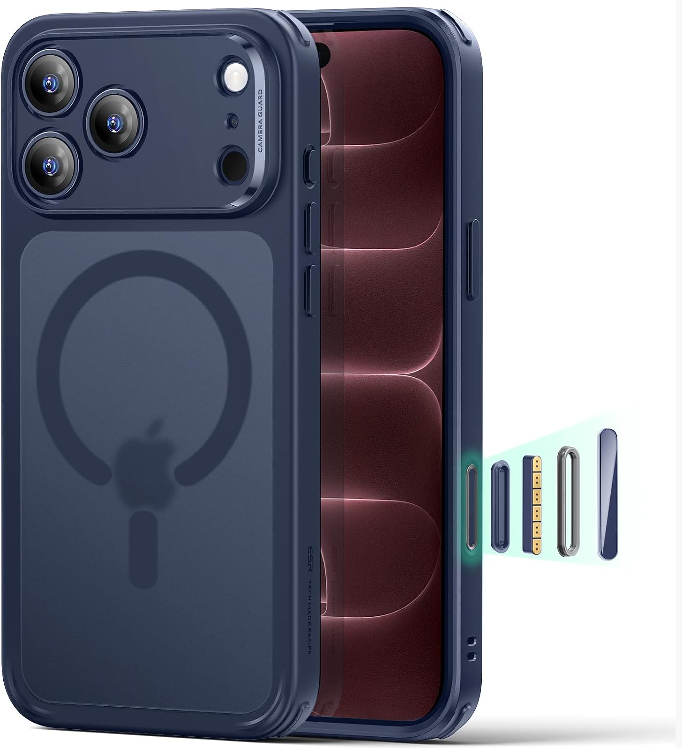 ESR Classic Hybrid for iPhone Air Case, Clear Black