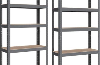 SONGMICS GLR030G02 Heavy Duty Shelving Unit Set of 2 Cellar Shelves Storage