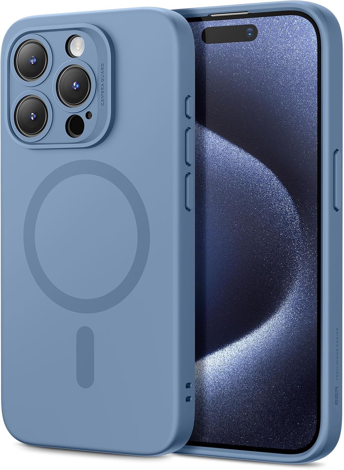 ESR Classic Hybrid for iPhone 16 Pro Case, Clear Shimmer