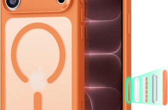 ESR Classic Hybrid for iPhone 18 Pro Max/17 Pro Max Case, Frosted Orange