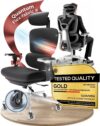 Ergonomic Office Chair | [Premium] Desk Chair with Headrest, Tilt