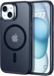 ESR for iPhone 15 Plus Case, Compatible with MagSafe, Military-Grade Protection, Yellowing Resistant, Scratch-Resistant Back, Magnetic Phone Case for iPhone 15 Plus, Classic Series, Frosted Black