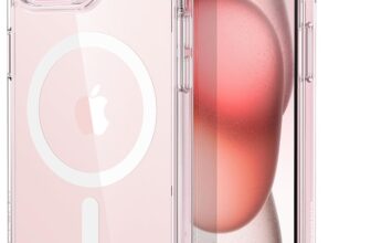 ESR Classic Hybrid for iPhone 15 Case, Clear Pink