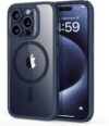 ESR Classic Hybrid for iPhone 15 Pro Case, Clear Dark Blue