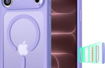 ESR Classic Hybrid for iPhone 18 Pro/17 Pro Case, Frosted Purple