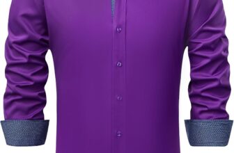 J.VER Men’s Casual Long Sleeve Stretch Dress Shirt Wrinkle-Free Regular Fit Button Down Shirts