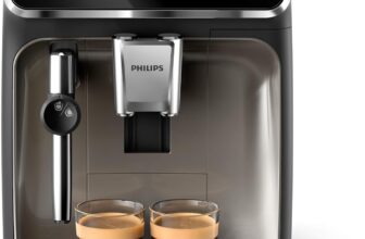 PHILIPS 3300 Series Fully Automatic Espresso Machine – 5 Hot & Iced drinks