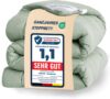 WAVVE Duvet Filling Duvet for 80 Beds, 300 g/m² Fibre Duvet, Lightweight, Soft, Breathable (135 x 200 cm, Sage Green)