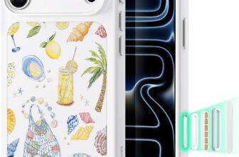 ESR Classic Hybrid for iPhone 18 Pro Max/17 Pro Max Case Girly, Cream White