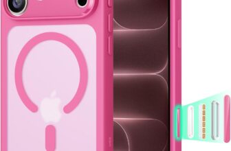 ESR Classic Hybrid for iPhone 18 Pro Max/17 Pro Max Case, Frosted Pink