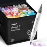 Ohuhu Alcohol Markers 104 Colors Brush& Fine for Artist Adult Cozy Coloring