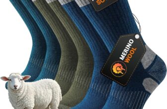 Niorasen Merino Wool Socks for Men & Women, Thermal Winter Crew Warm Socks