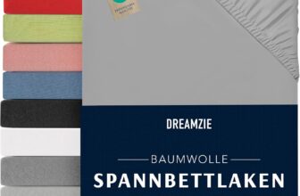 Dreamzie – Fitted Sheet – 90 x 200 cm – 100% Cotton Jersey