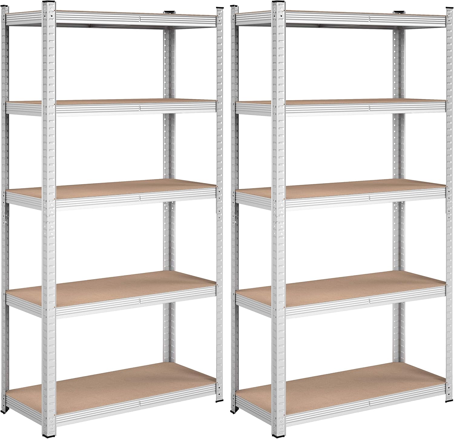 SONGMICS GLR030G02 Heavy Duty Shelving Unit Set of 2 Cellar Shelves Storage
