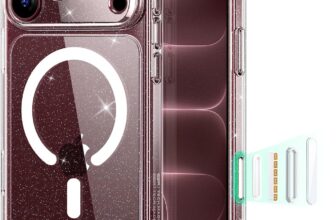 ESR Classic Hybrid for iPhone 18 Pro Max/17 Pro Max Case, Clear Shimmer