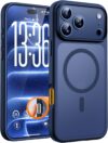 TOCOL for iPhone 18 Pro Max Case Dark Blue, Compatible with MagSafe