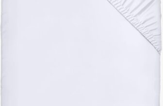 Utopia Bedding Fitted Sheet Double, White – Deep Pocket 14 inch – Easy Care – Soft Brushed Microfibre Fabric – Shrinkage and Fade Resistant – Bottom Sheet