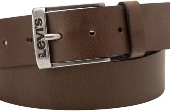 Levi’s Men’s Gürtel, Dark Brown (Dark Brown), 60 (Herstellergröße: 75)