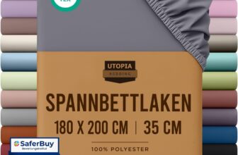 Utopia Bedding Fitted Sheet Super King, Grey – Deep Pocket 14 inch – Easy Care – Soft Brushed Microfibre Fabric – Shrinkage and Fade Resistant – Bottom Sheet