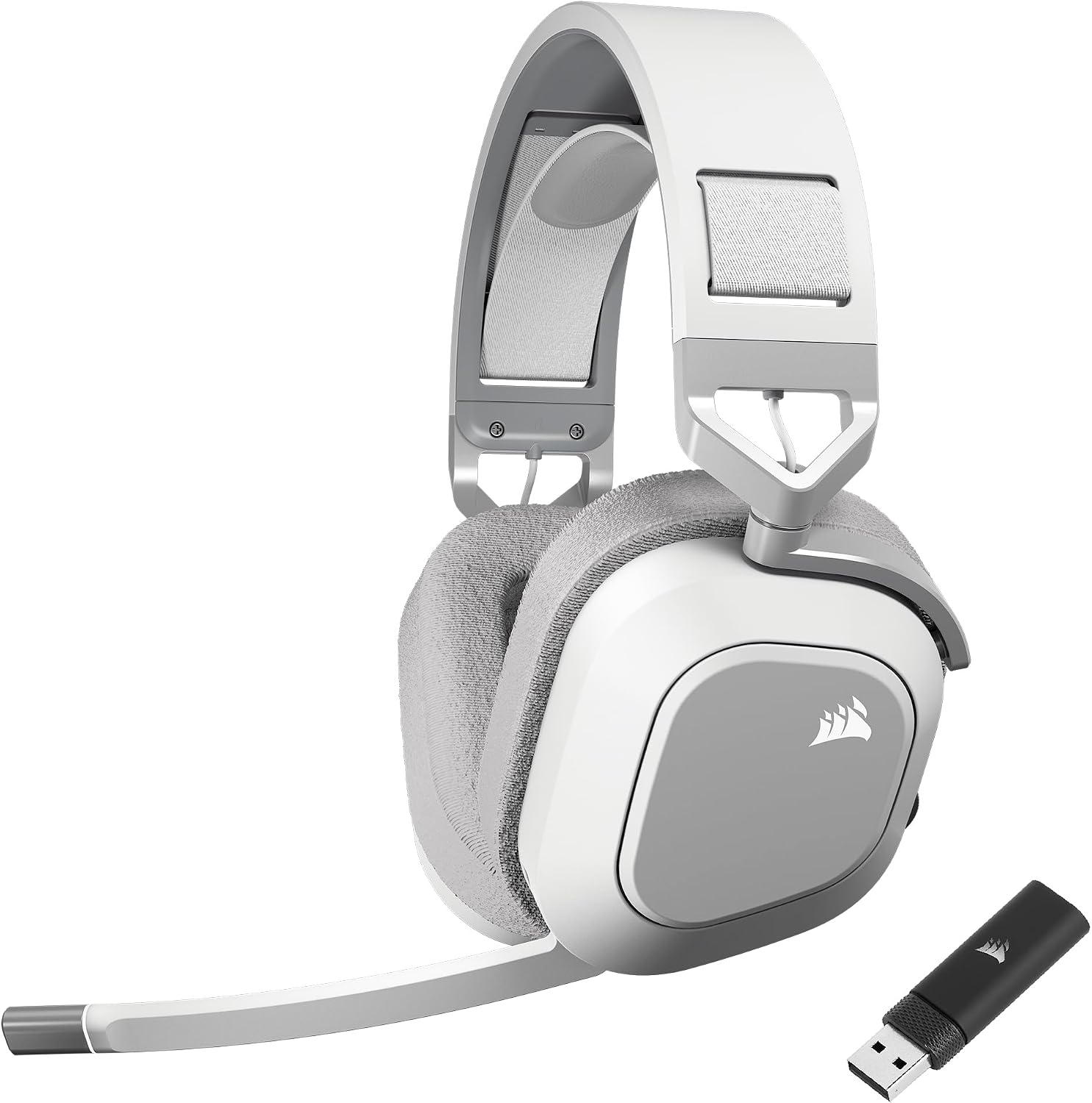 Corsair HS80 MAX Wireless Bluetooth PC PS5 Switch Gaming Headset – White