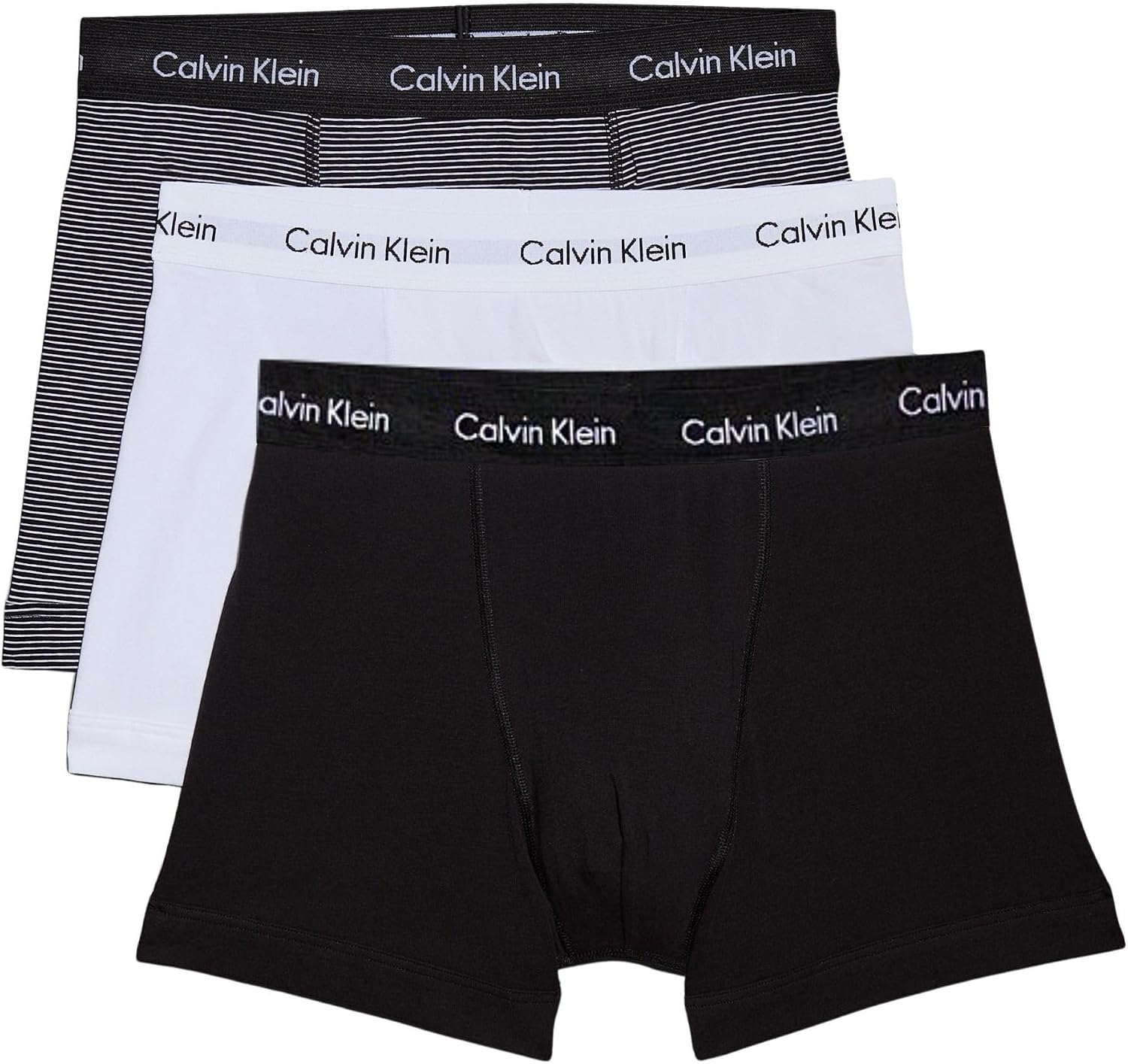Calvin Klein Men’s Underwear Microfiber Stretch 3 Pack Trunk