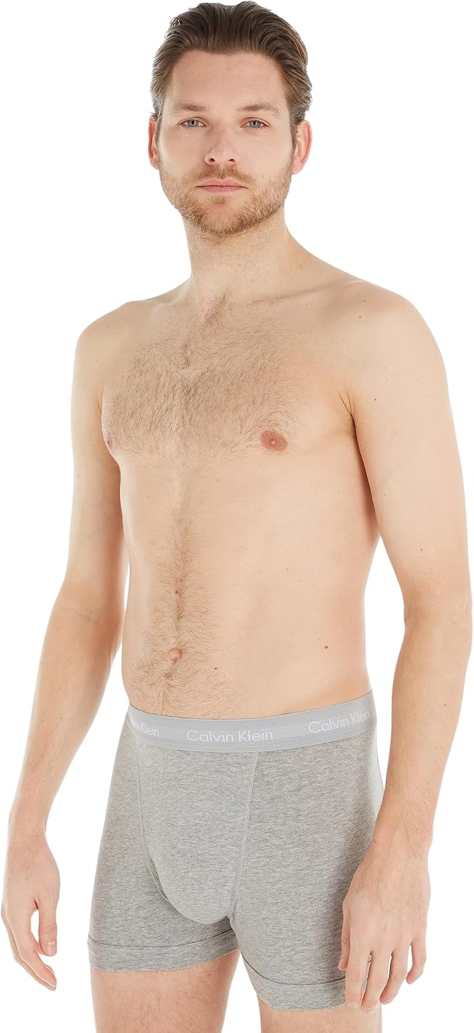 Calvin Klein Men’s 3 Pack Trunks, Multicoloured, XS