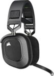 MEUKPE HS80 RGB Wireless Premium-Gaming-Headset mit Dolby Atmos Audio (Omnidirektionales Mikrofon, 60ft Reichweite, Bis zu 20 Stunden Akkulaufzeit