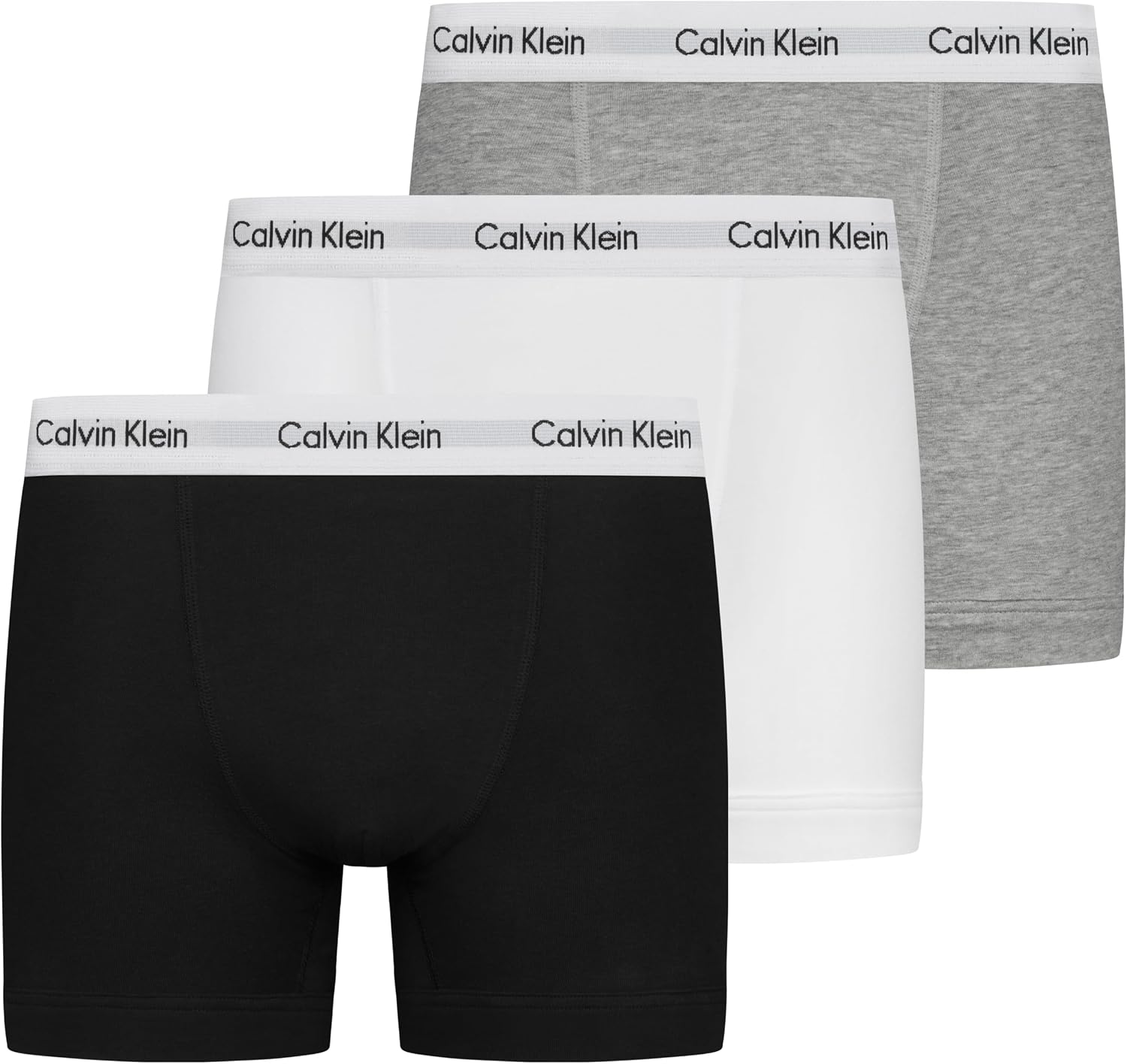 Calvin Klein Men’s 3 Pack Trunks, Multicoloured, XS